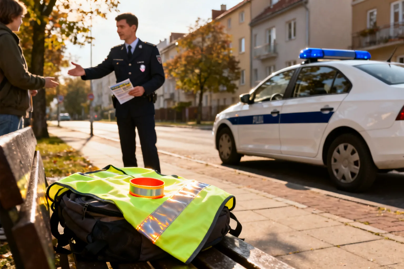 Noś odblaski — Komenda Powiatowa Policji w Opocznie przypomina