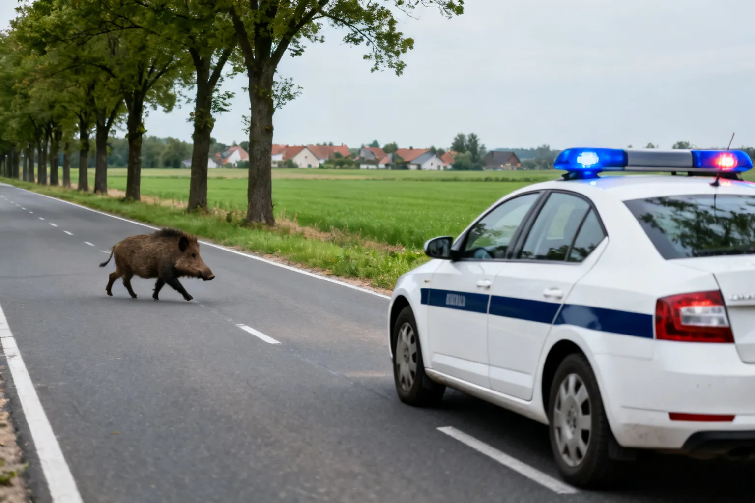 Uwaga na dzikie zwierzęta na drogach powiatu opoczyńskiego