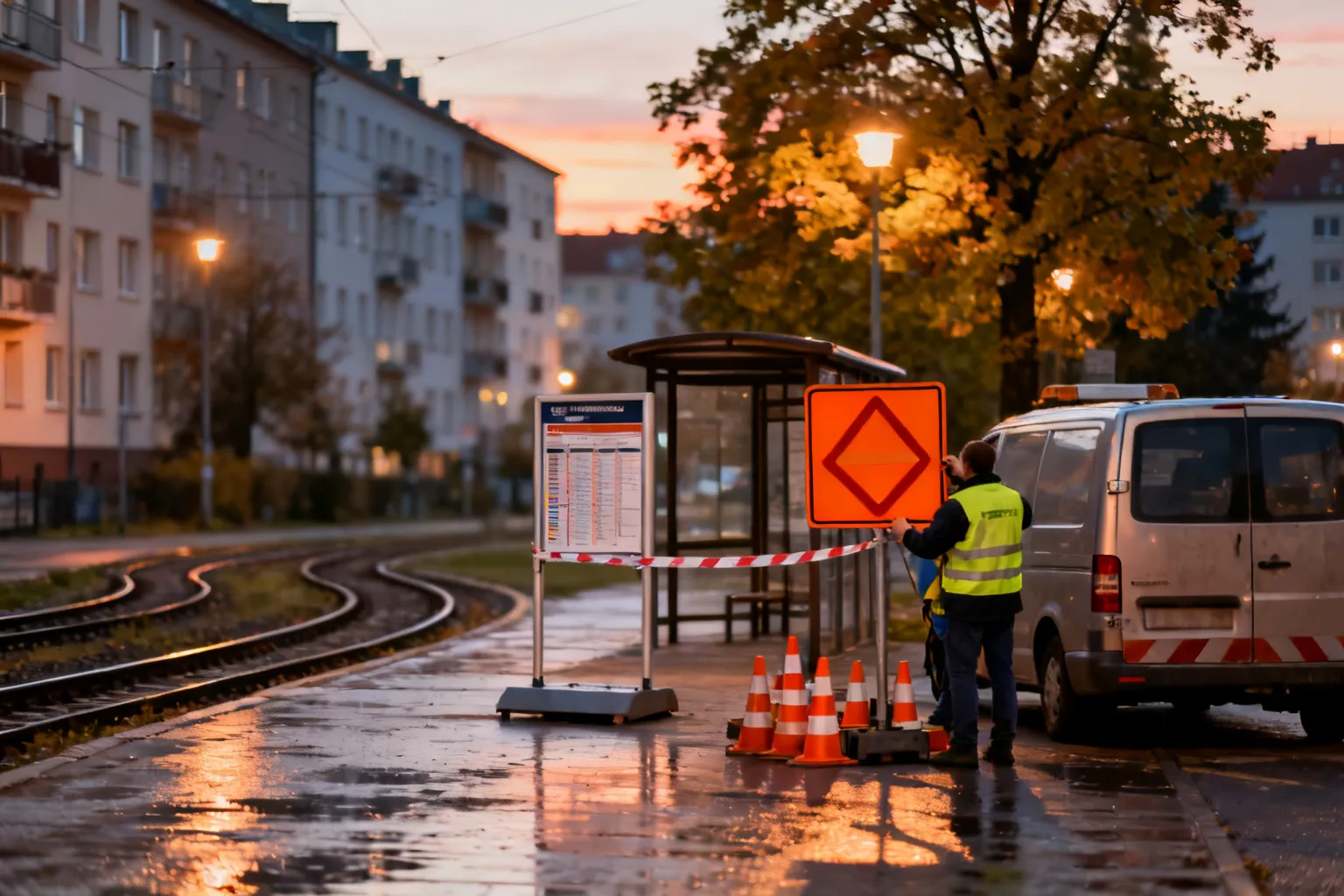 zmiana trasy linii 1 Bielowice — objazd i wyłączenia przystanków