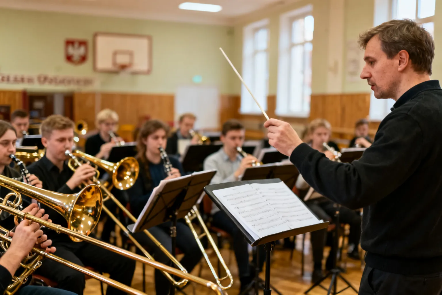 warsztaty orkiestr dętych Opoczno 2026 – Opoczyńska Orkiestra pod batutą płk. Mariusza Dziubka