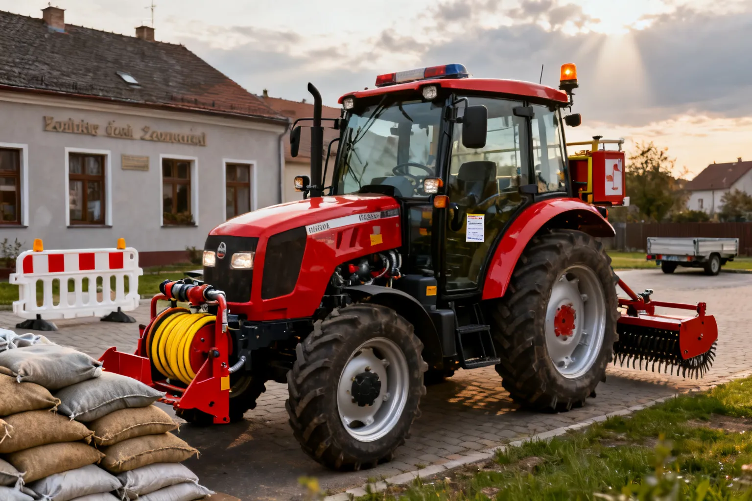 Nowy ciągnik Gmina Opoczno 2026 — ciągnik z osprzętem do działań kryzysowych