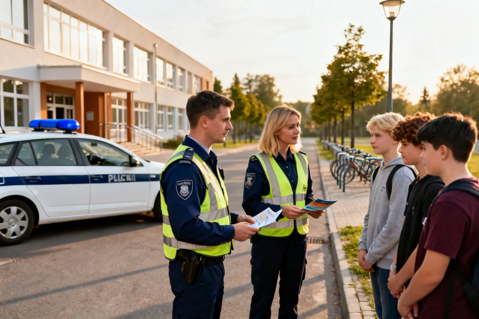 Policja z Opoczna rozmawiała z uczniami o przemocy rówieśniczej
