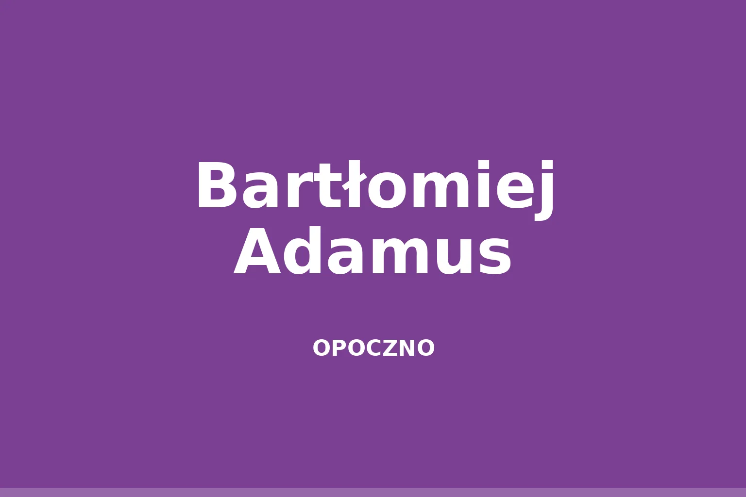 Bartłomiej Adamus