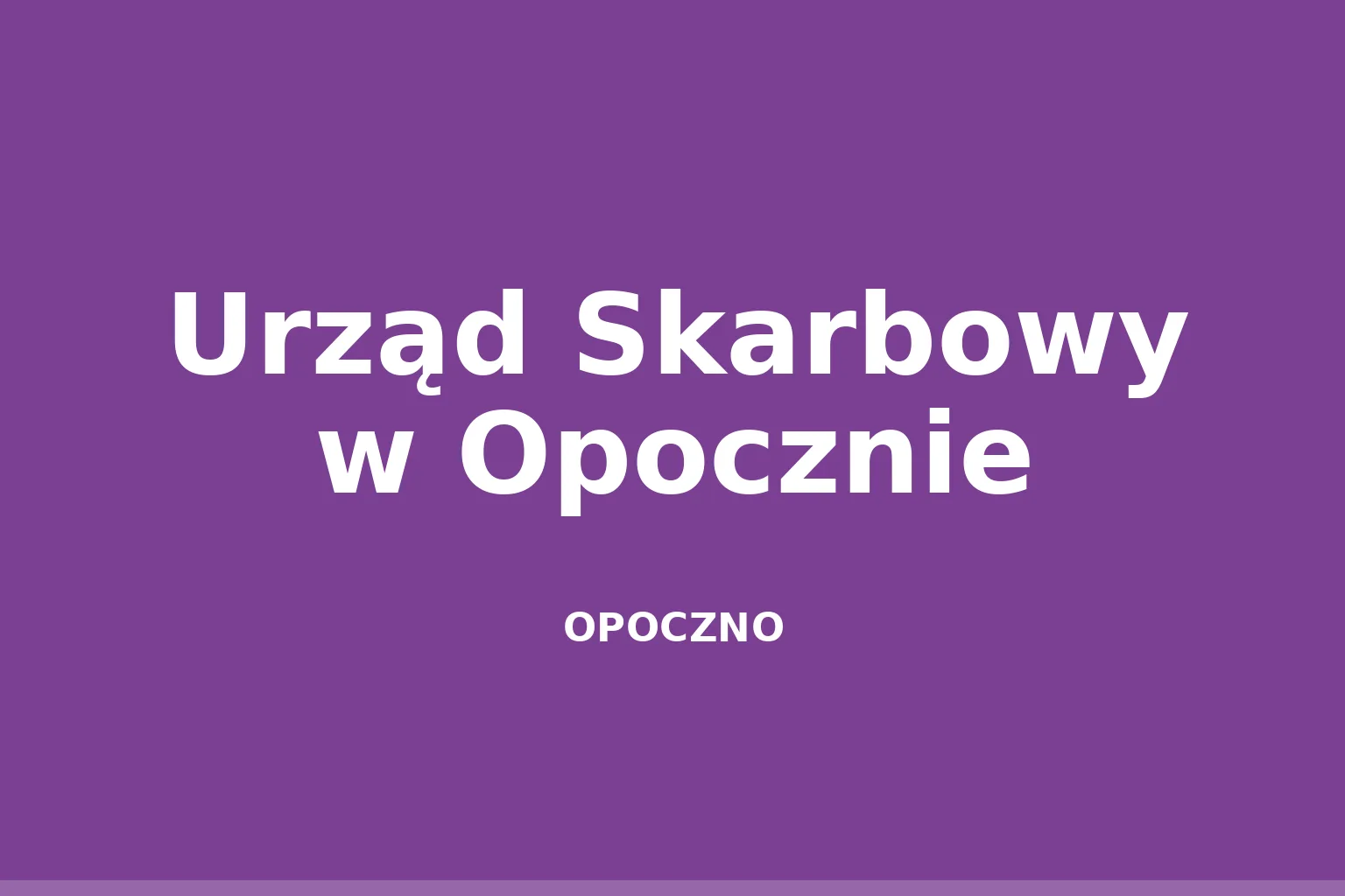 Urząd Skarbowy w Opocznie