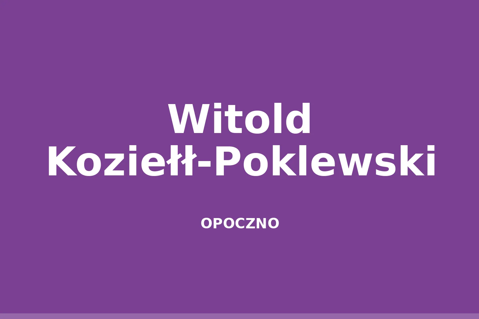 Witold Koziełł-Poklewski