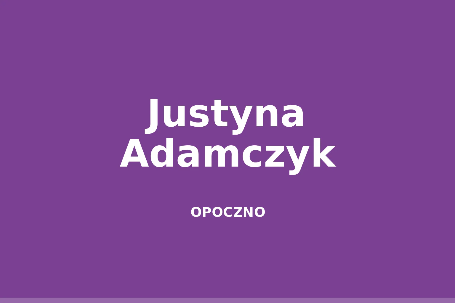 Justyna Adamczyk