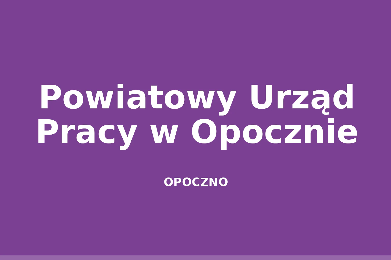Powiatowy Urząd Pracy w Opocznie