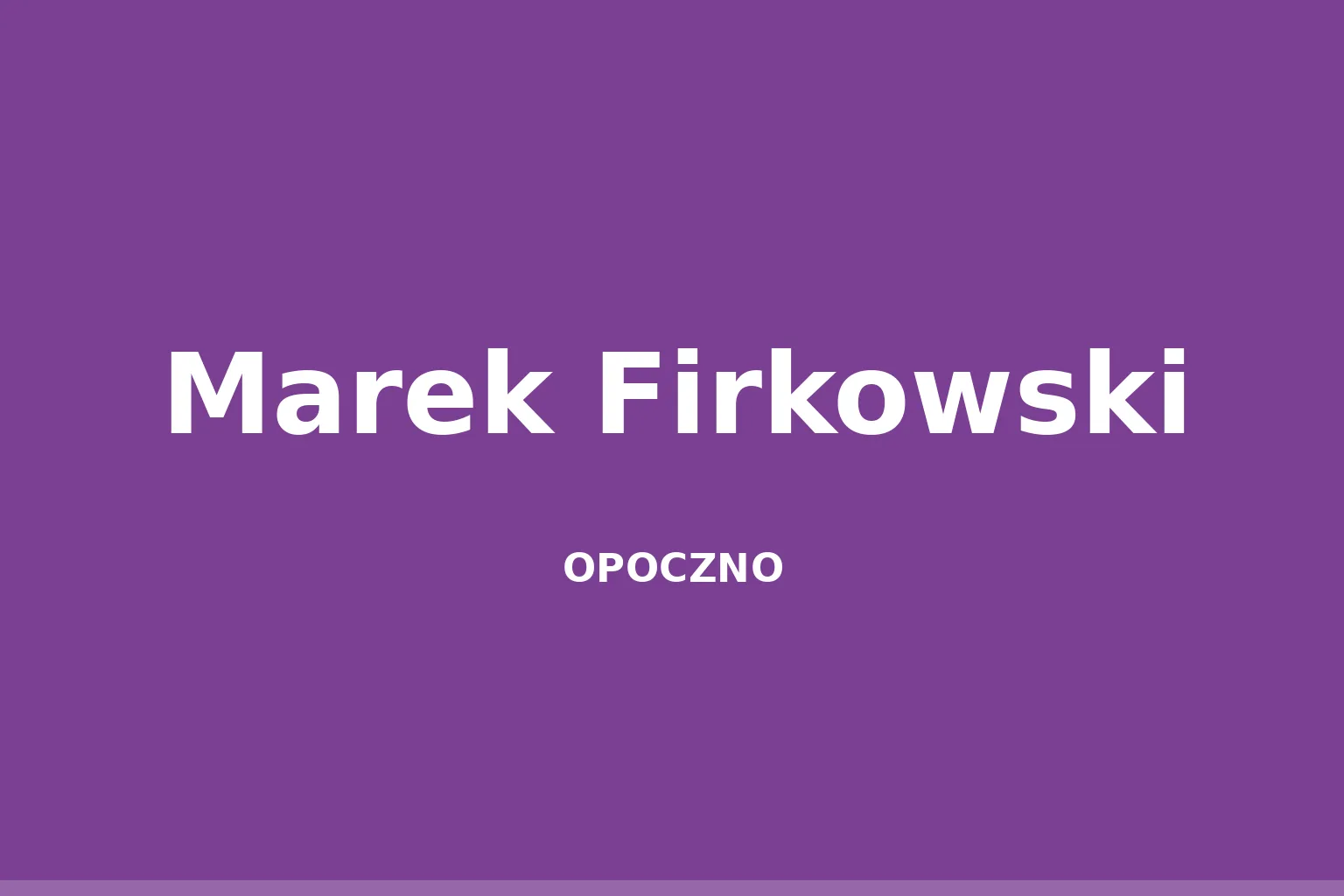 Marek Firkowski