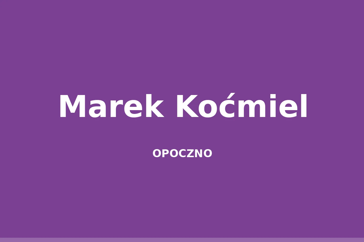 Marek Koćmiel