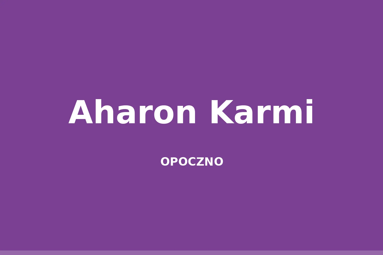 Aharon Karmi