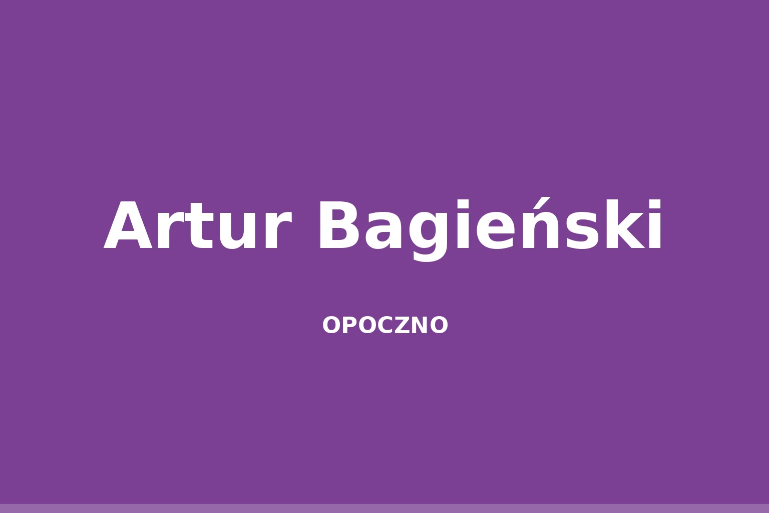 Artur Bagieński