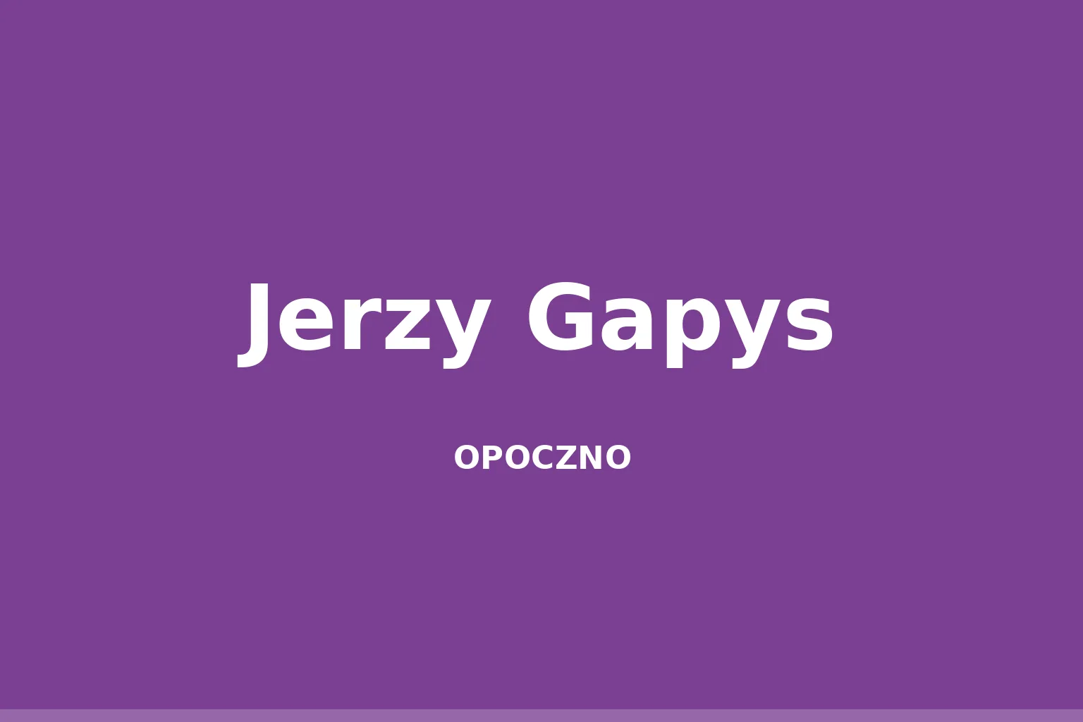Jerzy Gapys