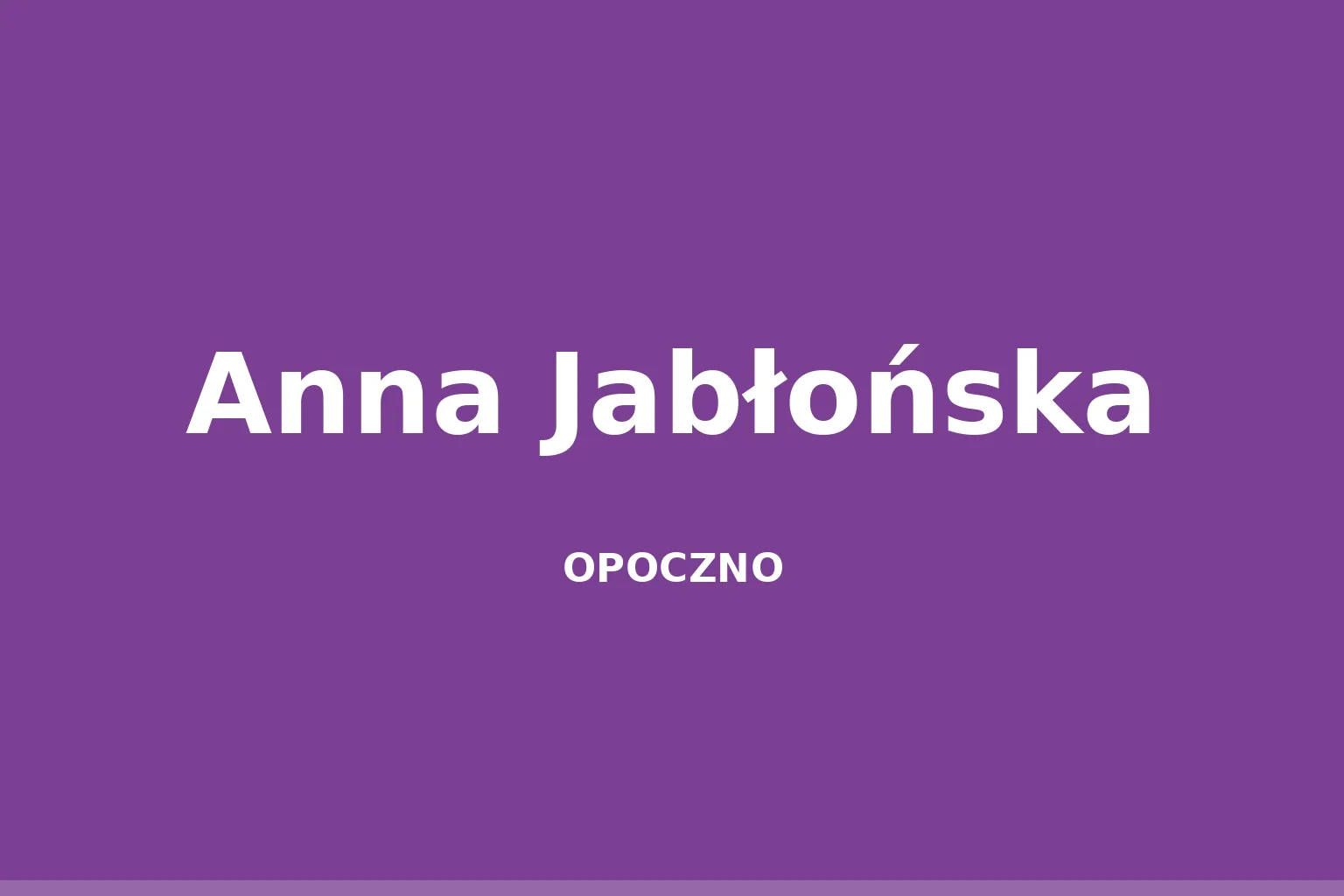 Anna Jabłońska